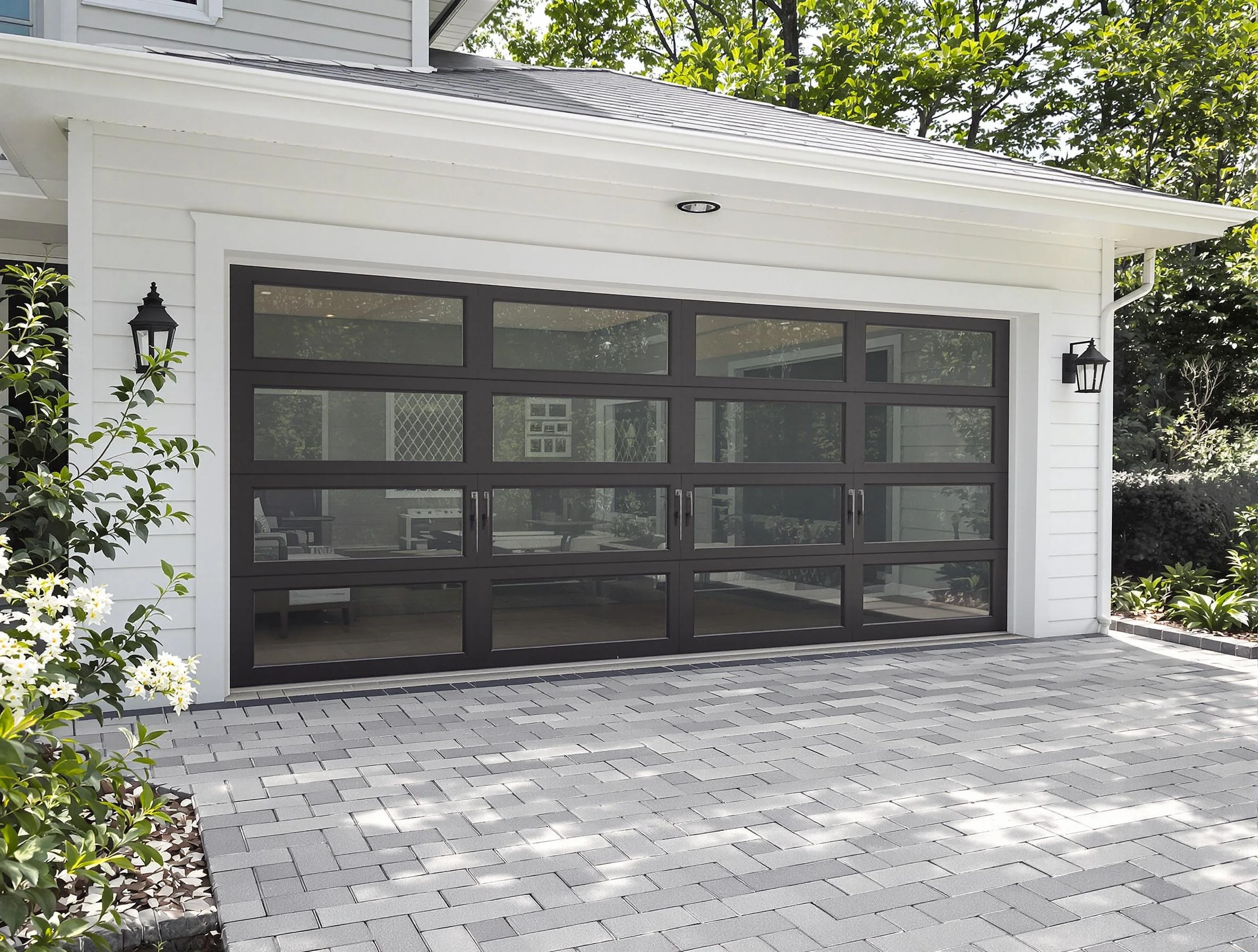 Irondale Garage Door Repair design specialist presenting custom garage door options to Irondale homeowner