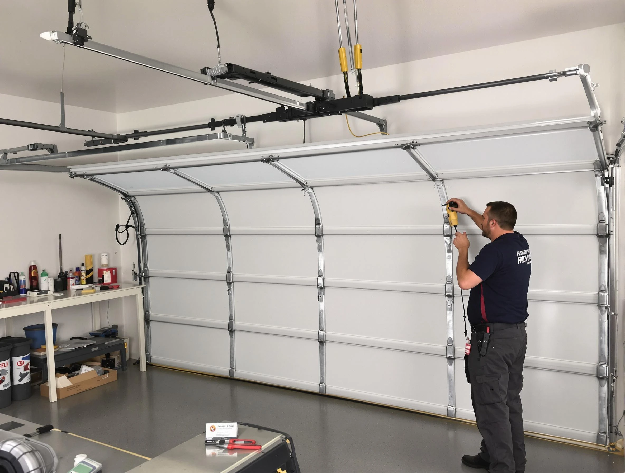 Irondale Garage Door Repair certified technician performing overhead door system repair in Irondale